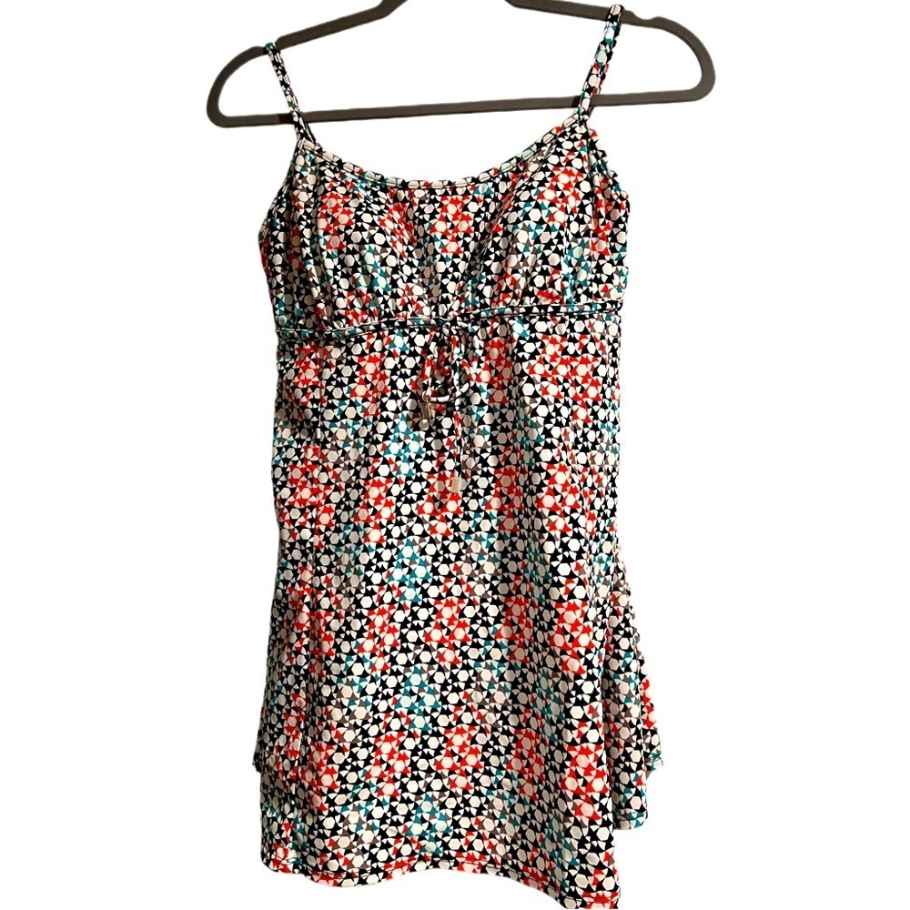 Cute patterned swimming suit - one piece with skirt